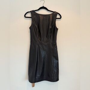 Reformation Veda Zenni Leather Mini Dress